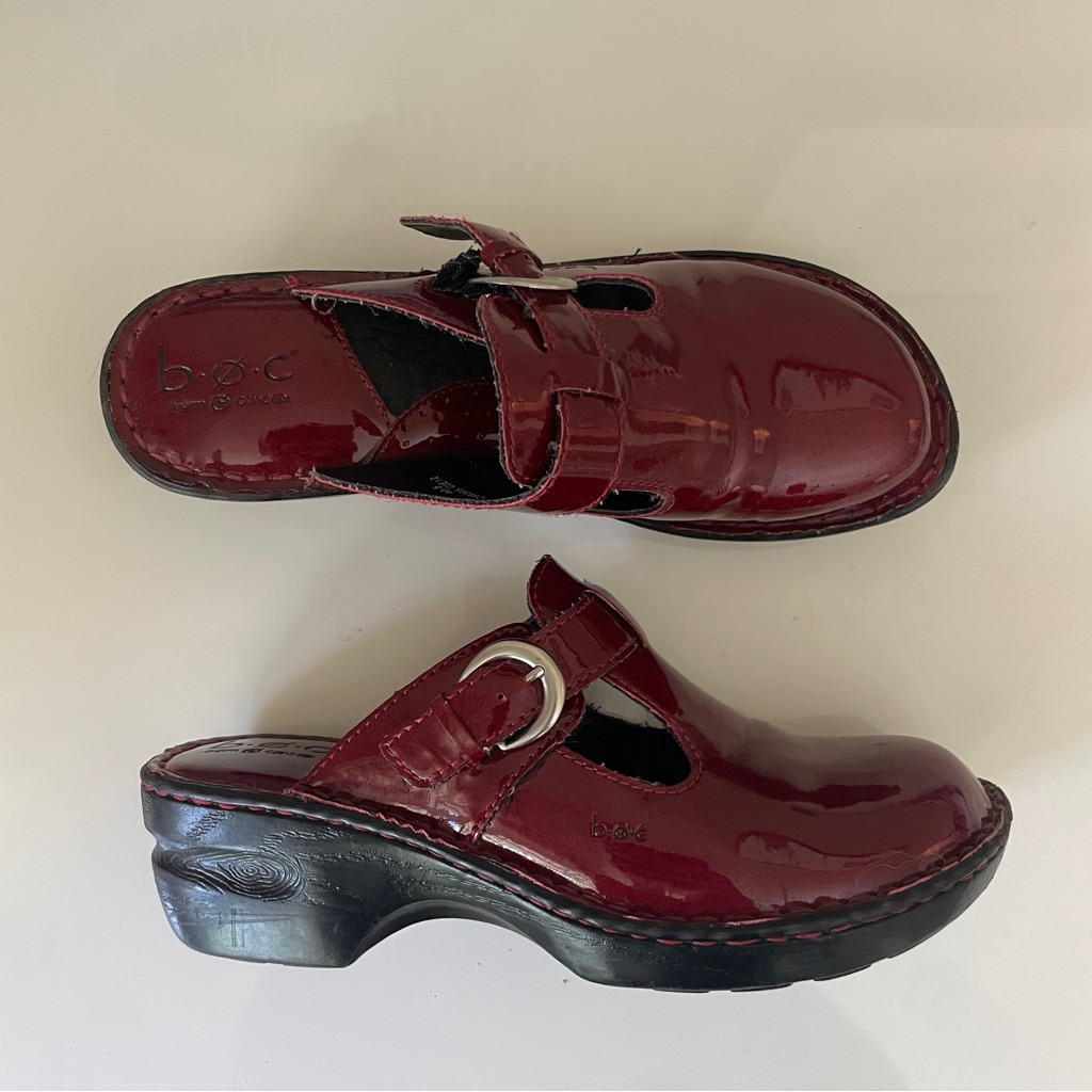 Born Red Clogs